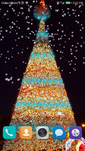 Android application Christmas Tree Live Wallpaper screenshort