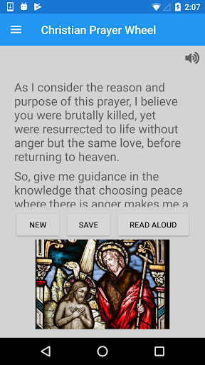 Android application Christian Prayer Wheel screenshort
