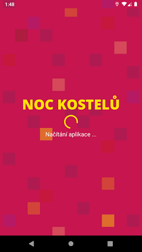Android application Noc kostelů screenshort