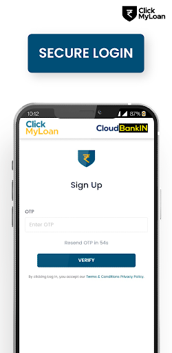 ClickMyLoan. Screen 2