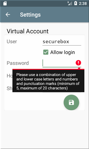 SecureBox-ssh,sftp,scp and etc Screen 3