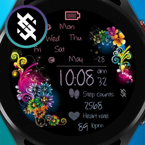 BFF17-Neon Art Flower Colors logo
