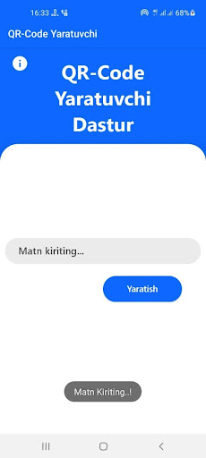 QR-Code Yaratuvchi Screen 2