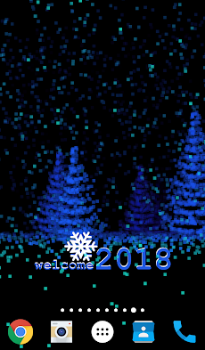 ❄️3D New Year 2018 LWP freのおすすめ画像5
