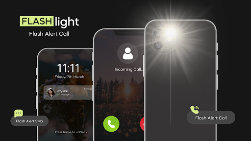 Android application Flashlight : Flash Alert Call screenshort
