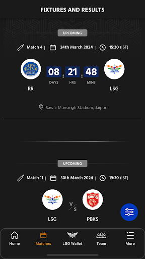 Lucknow Super Giants Screen 3
