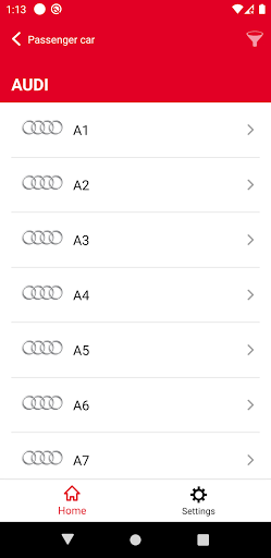FIAMM battery finder Screen 3