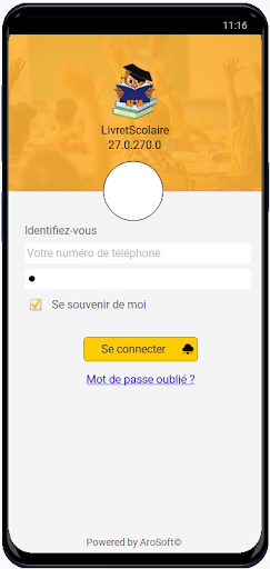 Android application LivretScolaire screenshort