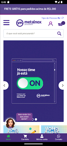Android application Metalnox Personalizáveis screenshort