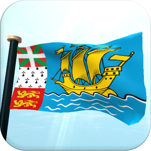 Saint Pierre and Miquelon Flag logo
