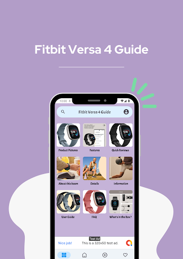 Android application Fitbit Versa 4 Guide screenshort