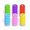 Hoop Stack -Hoop Stack - Color Puzzle Game 