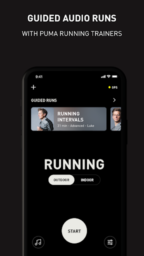 Screenshot of PUMATRAC Run, Train, Fitness