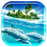 Ocean Dolphins Live Wallpaper icon