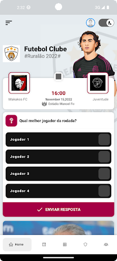 Android application Taça Valadares de Futsal screenshort