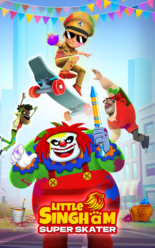 Little Singham Super Skater - Action - games