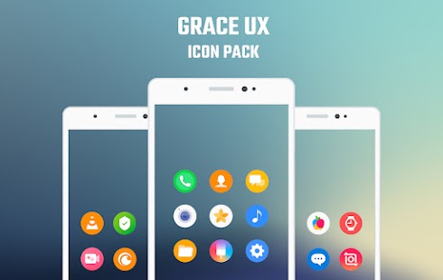 Grace UX - Captura de pantalla del paquete de íconos redondos