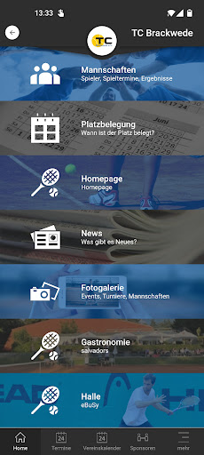 Android application TC Brackwede screenshort