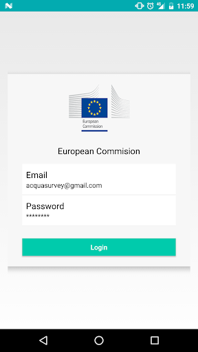Android application AQUASURVEY screenshort