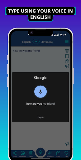 Javanese - English Translator Screen 3