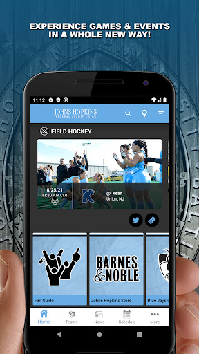Android application Hopkins Sports screenshort