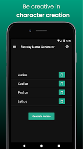 Fantasy Name Generator - RPG