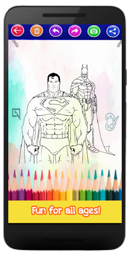 Super Hero Coloring Book