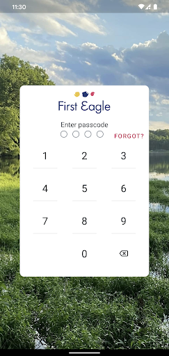 Android application First Eagle CU Mobile Banking screenshort