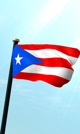 Android application Puerto Rico Flag 3D Wallpaper screenshort