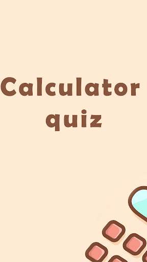 Android application calculator quiz screenshort
