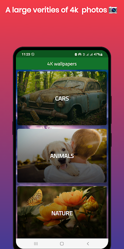 Android application 4K wallpapers & backgrounds screenshort