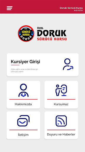 Android application Mersin Doruk Sürücü Kursu screenshort