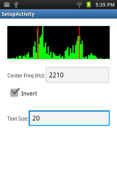 Android application NAVTEX Decoder screenshort