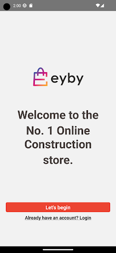 Android application Eyby screenshort
