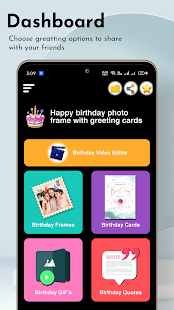 Happy birthday photo frame with greeting cards android2mod screenshots 18