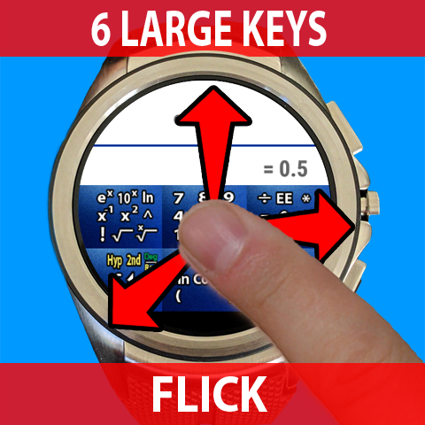 FlickKey Calculator for Wear Screen 2