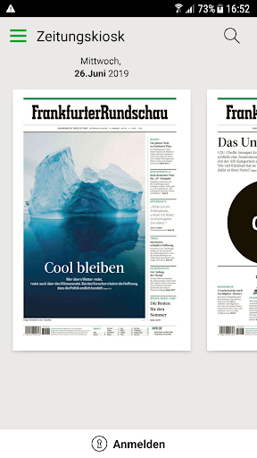 Android application FR Digitale Zeitung screenshort