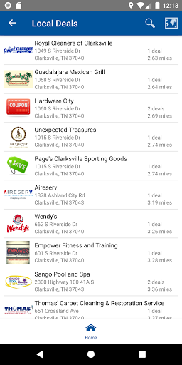 Android application F&M Rewards screenshort
