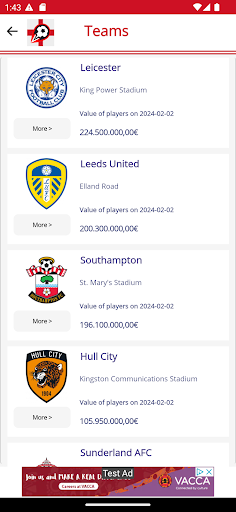 Championship EFL England Screen 3