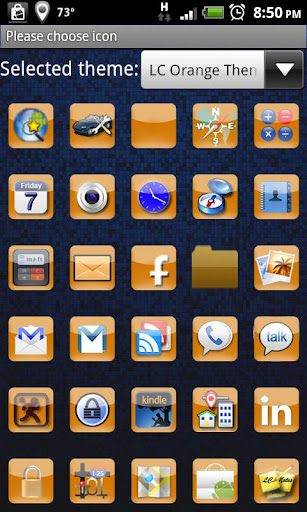 LC Orange Theme Screen 2