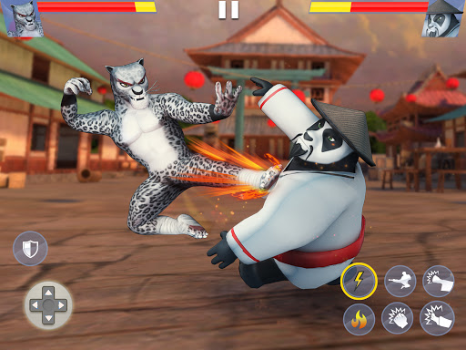 Jeux de combat d'animaux de Kung Fu : combattant de karaté sauvage