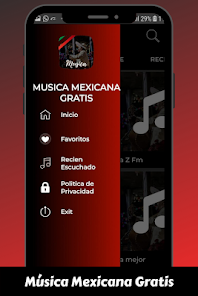 Captura 2 Musica Mexicana App Canciones android