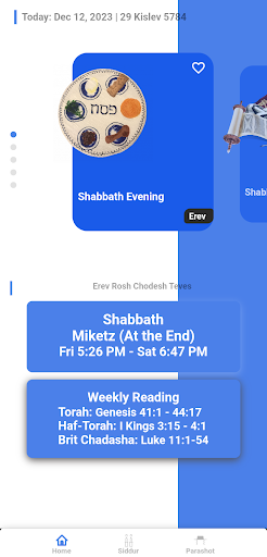 Android application Parashah Pal screenshort