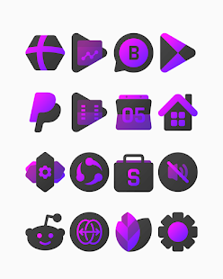 Purplediant - Captura de pantalla del paquete de iconos