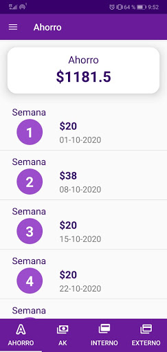 AK (Caja de ahorro) Screen 3