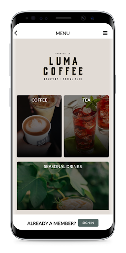 Luma Coffee Screen 2