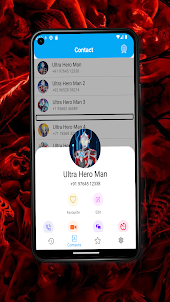 Ultra Hero Man Fake Video Call