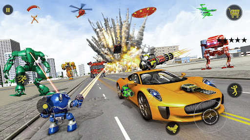 Android application Robot Car transform Battle screenshort