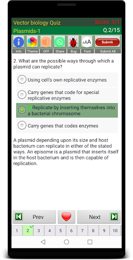 Vector Biology Quiz Screen 3