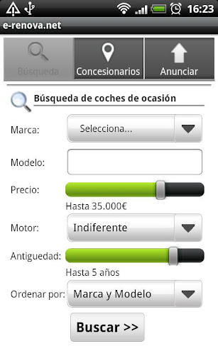 Android application e-renova.net screenshort